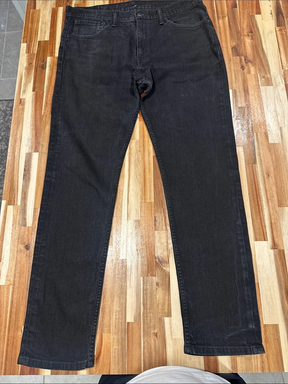 Levi's Men's Black Straight Jeans 398